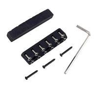 ICDKOYK Headless Bridge Nut Electric Guitar Parts Replacement Set With Wrench Screws Fit Guitar Fixed Saddle Bridge Nut Set Replacement Before Buying 6 7 8 String Headless