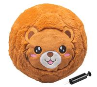 ICDKOYK Indoor Soccer Ball Soft Play Excellence Enjoy Safe Fun with Lightweight Inflatable Soccer Ball Inside House Soft for Inside House Indoor, Brown