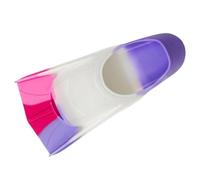 ICDKOYK Kids Swim Fins Swim Training Accessories Short Flippers Non Slip Snorkeling Gear Learning Swimming Short Fins Derives Duck Tipped Flippers for Improving Swimming Speed and Stroke, Violet, XS