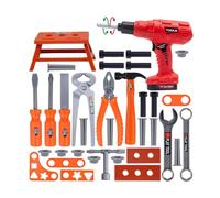ICDKOYK Kids Tool Toy Set Fun And Educational Simulation Game Boy Child Toy ABS Tools Kit Tool Toys Tool Set Toy Tool Toolbox (41pcs)