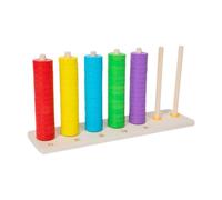 ICDKOYK Lacing Beads Development Rings Developmental Toy Inspires Learning Through Creative Color Matching Experiences Educational Rings Stacking Toy Early Learning Set