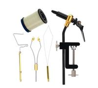 ICDKOYK Metal Fly Tying Finisher Knotter Essential Fly Tying Tools Set Suited for Aspiring Anglers Everywhere Bobbin Thread Holder Bobbin Holder Disc Threader Fishing Accessories, White