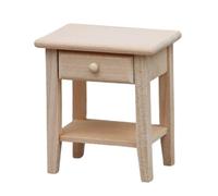 ICDKOYK Miniature Wardrobe Wooden Dollhouse Night Stands 1/12 Scale Thoughtful Gift Idea For Young Children Who Love Dollhouses 1:12 Scale Doll House End Table With Drawer