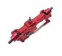 ICDKOYK New Aluminum Alloy Front Gear Box Housing For WPL 1/16 B14 B16 B24 Aluminum Metal Front Center Rear Bridge Axle Set WPL, red