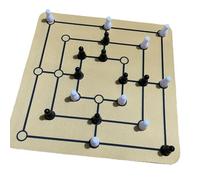 ICDKOYK Nine Men S Morris Board Game And Chess Set Provides Versatile Gaming Experience Family Bonding And Children S Learning Chess Board Game Checkers Activity