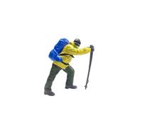ICDKOYK People Figures Miniature Scene DIY Model People Figurines Toy 1/87 Scale Resin High Precision Workmanship Figures Model Character Home Desktop Decor, Yellow and Blue, 1:64