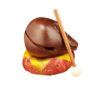 ICDKOYK Percussion Instrument Wood Fish Drum With Mallet Kids Adults Gift For Musical Education And Home Decoration Wood Fish Drum Temple Block Percussion Instrument, 5 inch