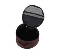 ICDKOYK Portable Camp Cookware Bag Kitchen Container Stylish Easy Carry Storage Bag Plates Bowl And Cup Organization Outdoors Outdoor Camping Tableware Storage Organizer, Black, With Mesh Pocket