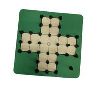 ICDKOYK Portable Handcrafted Solitaire Game Puzzle Educational Activities And Improving Kids Problem Solving Skills Handcrafted Solitaire Board Game Set With Marbles
