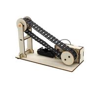 ICDKOYK Science DIY Conveyor Belt Experiment Kits Wood Puzzles Science Building Kits Educational Model Toys For Children Education Model Toy For Children Gift Toy Project