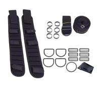 ICDKOYK Scuba Diving Backplate Kit Replacement Portable Lightweight Rubber Rings Durable Nylon Strap Scuba Diving Backplate Kit Is Made Of High Nylon And Stainless Steel, Black