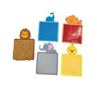 ICDKOYK Sensory Mats Assorted Sensory Pads Animal Textured For Interactive Play And Enhanced Memory Training For Kids Animal Textured Tiles Educational Tactile