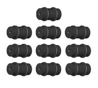 ICDKOYK Smooth and Silent Cycling with Rc126 BasicSoft Gel Bike Brake Cable Rings Low Cost.Fit Shift/Brake Inner Cable Bicycle Silicone Ring Line Pipe, Blck 10 pc RC125, 10mm