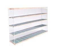 ICDKOYK Sturdy 1/64 Model Car Parking Lot Scene Display Cabinet With Lighting Mini Vehicle Display Cabinet DURABLE AND STURDYCollectible Show Case Can Storage And Of 1/64 Diecast Cars.