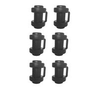 ICDKOYK Trampoline Enclosure Pole Caps End Replacement Durable Anti Collision Cover Easy Installation Lets Kids Jump Safely Trampolino Net Pole End Caps For Net Hook Parts, 6 pcs