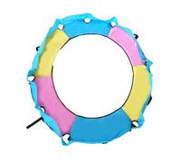 ICDKOYK Trampoline Pad Mat Spring Cover Replacement 360 Degrees Edge Easy To Clean And Prevents Accidents For Children Waterproof Pad Trampoline Outer Circumference, Yellow Blue Pink, 1.5m