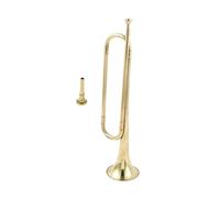 ICDKOYK Trumpet Bugle Marching Bugle Cavalry Trumpet Brass C Flat Scouting With Elegant Polished Finish Portable C Flat Brass Blowing