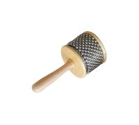 ICDKOYK Wooden Cabasa Hand Shaker Kids Gift Percussion Instrument For Teaching Music In Classrooms Cabasa Sounds Come Effortlessly Ribbed Stainless Steel Cylinder And Stainless, Dia 8.5cm