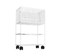 ICDKOYK Yoga Mat Storage Rack Home Gym Storage Rack For Yoga Blocks Dumbbells With Large Capacity For Easy Access And Organization Foam Roller Exercise Equipment Organizer