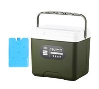 ICE - 13.6 QT Cool Box | Compact Insulated Ice Maker | Leak-proof Portable Lunch Box | Insulated Personal Lunch Box with High Capacity Interior for Camping Picnic