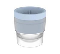 Ice 2.5in Slow Melting Round with Lids Non Premium Stackable Release Silicone Ice Maker for Whiskey Cocktails and Drinks Home Refrigerators and Freezer Full Size (A, One Size)