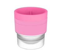 Ice 2.5in Slow Melting Round with Lids Non Premium Stackable Release Silicone Ice Maker for Whiskey Cocktails and Drinks Home Refrigerators and Freezer Full Size (B, One Size)