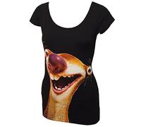 Ice Age 5 Collision Course Sid Women's T-Shirt - Official Licensed Product - S Black
