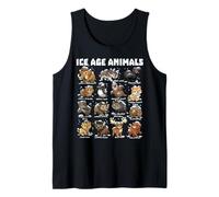 Ice Age Animals Cute Cartoon Prehistoric Animals Tank Top