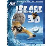 Ice Age Continental Drift 3D LIMITED EDITION - Blu-ray 3d / Blu-ray / DVD / Digital Copy / BONUS DVD "The Superstar Scrat Pack"