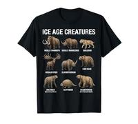 Ice Age Creatures Paleontology Prehistoric Mammals T-Shirt