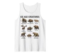 Ice Age Creatures Paleontology Prehistoric Mammals Tank Top
