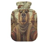 Ice Age Dino Bear Selfie hot Water Bottle with Soft Cover, 1L hotwater Bag for Menstrual Cramps,Menstrual Cramps,Bolsa Caliente para Dolores Menstrual