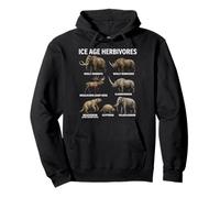 Ice Age Herbivores Prehistoric Mammals Paleontology Pullover Hoodie
