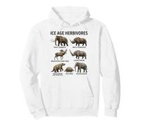 Ice Age Herbivores Prehistoric Mammals Paleontology Pullover Hoodie