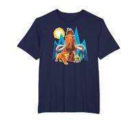 Ice Age Manfred Diego Sid and Scrat Cutout Mountains T-Shirt, Men's Big and Tall, Navy Blue, 5X Tall