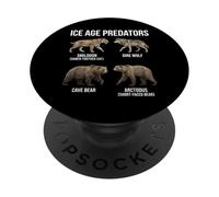 Ice Age Predators Prehistoric Animals Paleontology PopSockets Adhesive PopGrip