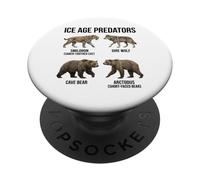 Ice Age Predators Prehistoric Animals Paleontology PopSockets Adhesive PopGrip
