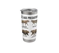 Ice Age Predators Prehistoric Animals Paleontology Stainless Steel Insulated Tumbler
