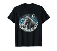 Ice Age Woolly Mammoth Starry Night Cool Mammoth Costumes T-Shirt, Men, Black, Large
