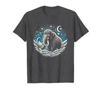Ice Age Woolly Mammoth Starry Night Cool Mammoth Costumes T-Shirt, Men, Dark Heather Grey, Small