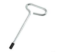 Ice Anchor Drill Adapter For Igloo Tents Metal Stake Driver Bit Compatible With Electric Auger To Setup Fishing Shelter Quickly And Effortlessly On Lakes Black Finish Tool(A)