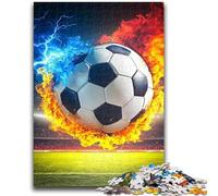 Ice And Fire Basketball Puzzles for Adults 1000 Pieces,Staycation Kill Time Every Piece Is Unique - Challenging Family Fun Game (38x26cm)