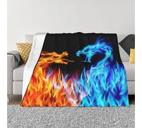 Ice and Fire Dragon Throw Blanket Warm Ultra-Soft Micro Fleece Blanket for Bed Couch Living Room