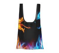 Ice And Fire Dragons Foldable Shopping Bag In Pouch Reusable Shopping Bags