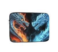 Ice and Fire Dragons Laptop Bag 17 inch Business Briefcase Gifts for Men Women Water Resistant Laptop Sleeve Carry On Laptop Case Shockproof Protective Computer Bag Notebook Case