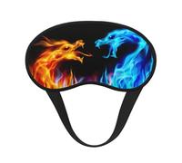 Ice and Fire Dragons Sleep Mask for Side Sleeper, Eye Mask Sleeping for Women Men,for Sleeping with Elastic Band