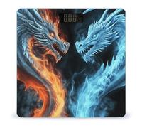 Ice and Fire Dragons Smart Body Weight, Highly Accurate Digital Weighing Scale with Large LCD Display, Durable Weight Scale for Home Use, Measures Weight Up to 400 Lb/180kg