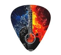 Ice And Fire Guitar Fashion Colour Guitar Picks 12 Packï¼Œ For Acoustic Guitar Electric Guitar Ukulele