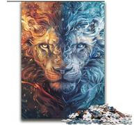 Ice And Fire Lion 2000 Pieces Jigsaw Puzzles for Adults And Teens, for Age 14+ Game Wall Decoration Unique Gifts for Birthday And Christmas (70x100cm)