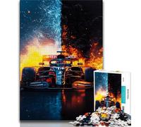 Ice And Fire Sports Car 1000 Piece Jigsaw Puzzles for Adults Gifts,Decompressing Intellectual Educational Toy Birthday Present,Gifts,Wall Art 38x26cm